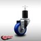 Service Caster 3'' SS Blue Poly Wheel Swivel 1-3/4'' Expanding Stem Caster SCC-SSEX20S314-PPUB-BLUE-134 - alternate 2